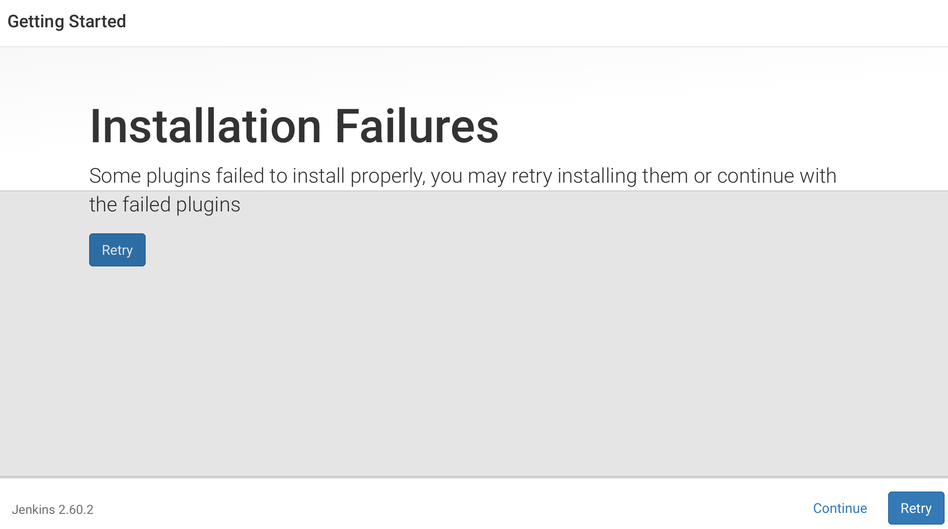 Installation failures